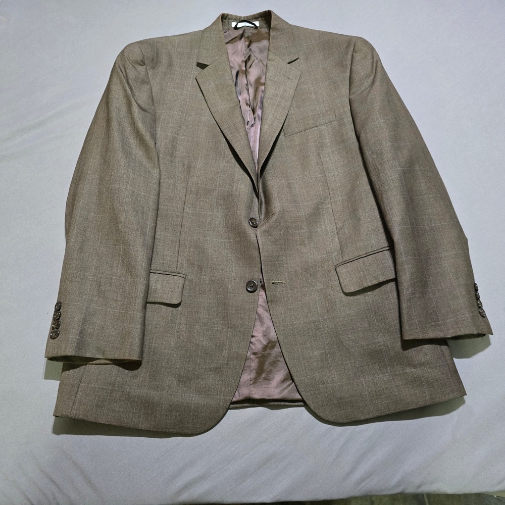 Michael Kors Blazer Jacket Mens 42R Glen Plaid 2-Button Professional Sport Coat